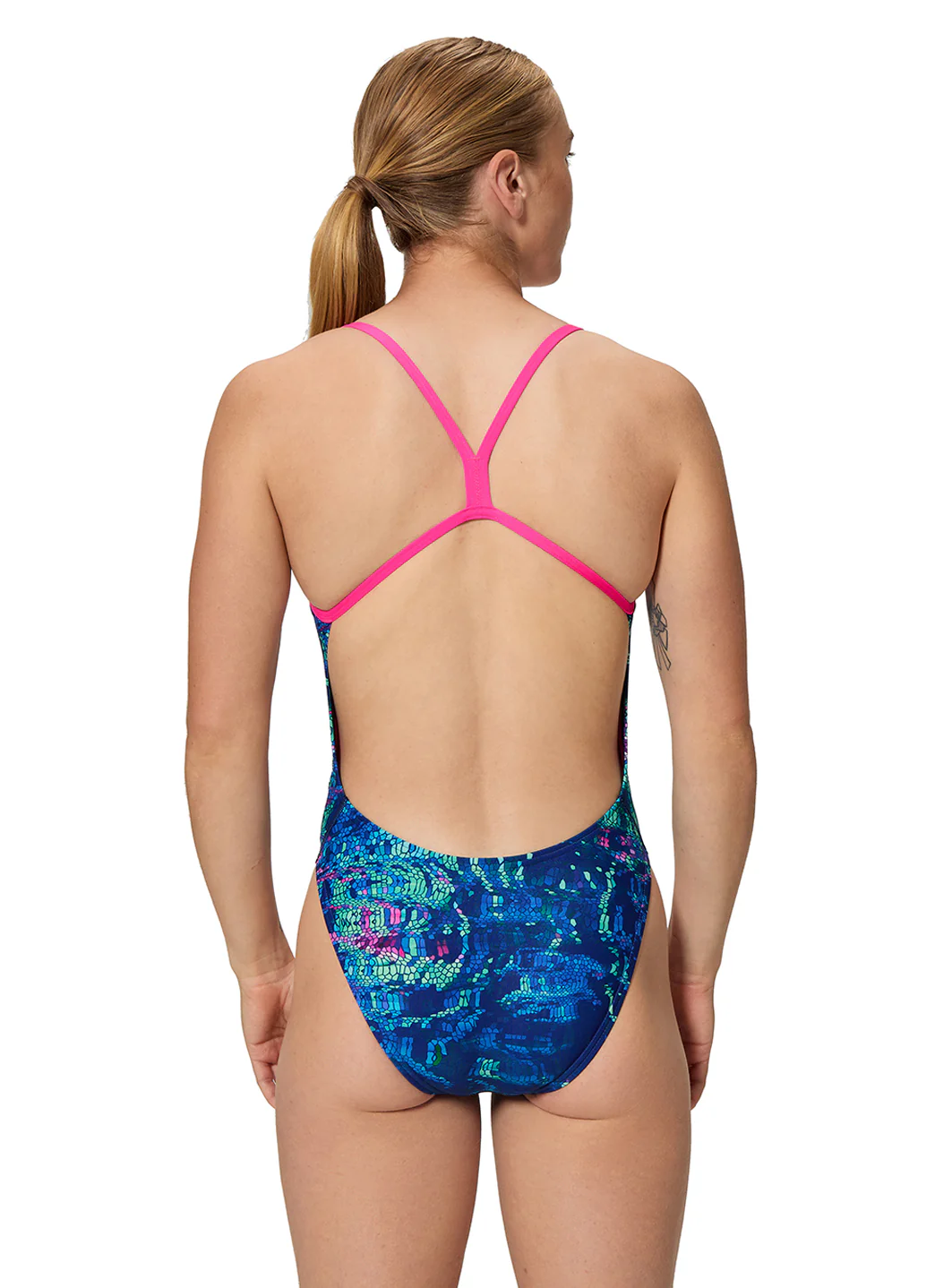 Speedo Women's Printed 2.0 V-Back One Piece Swimsuit - Image 16