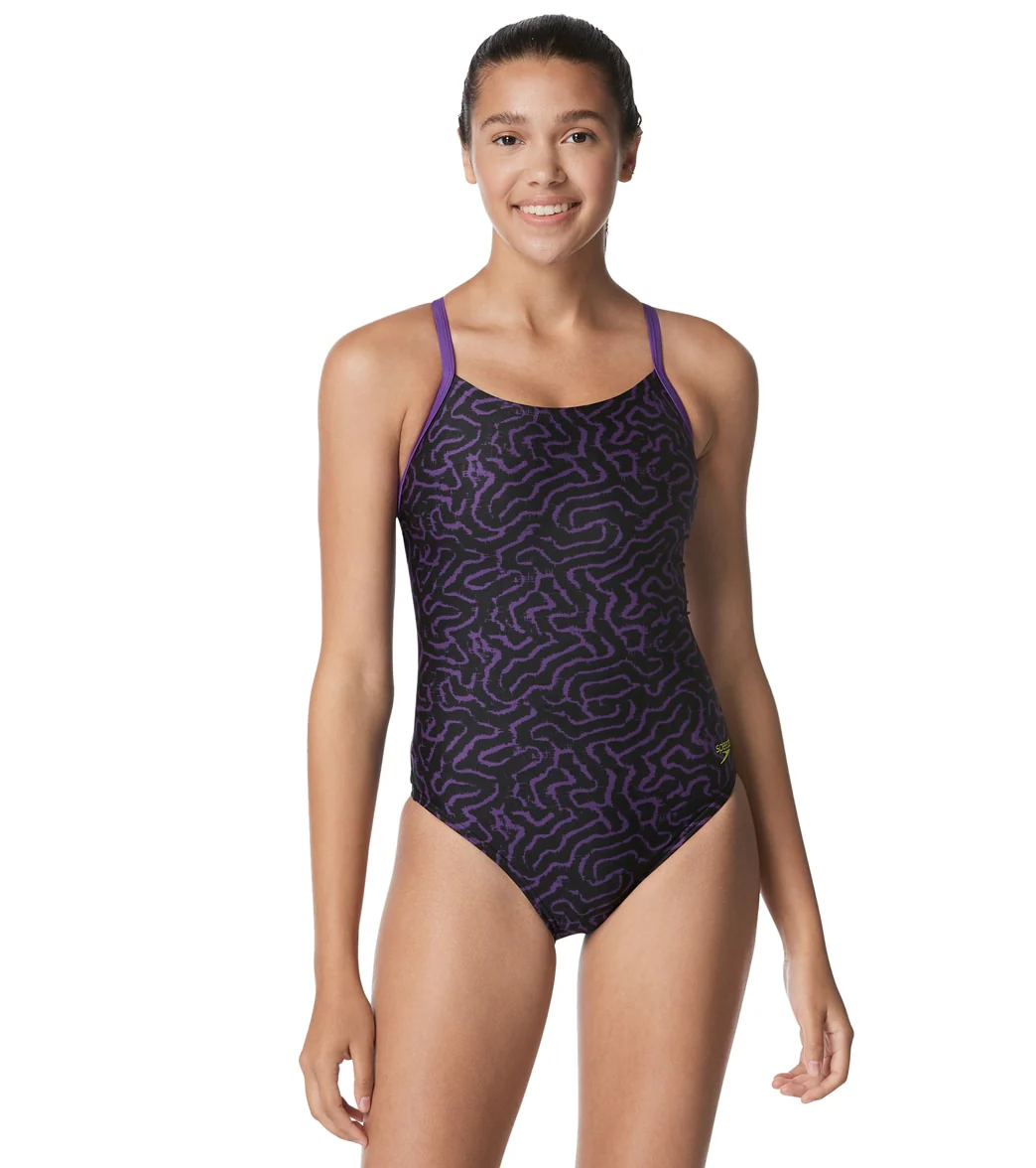 Speedo Women's Race Maze Flyback One Piece Swimsuit - Image 19