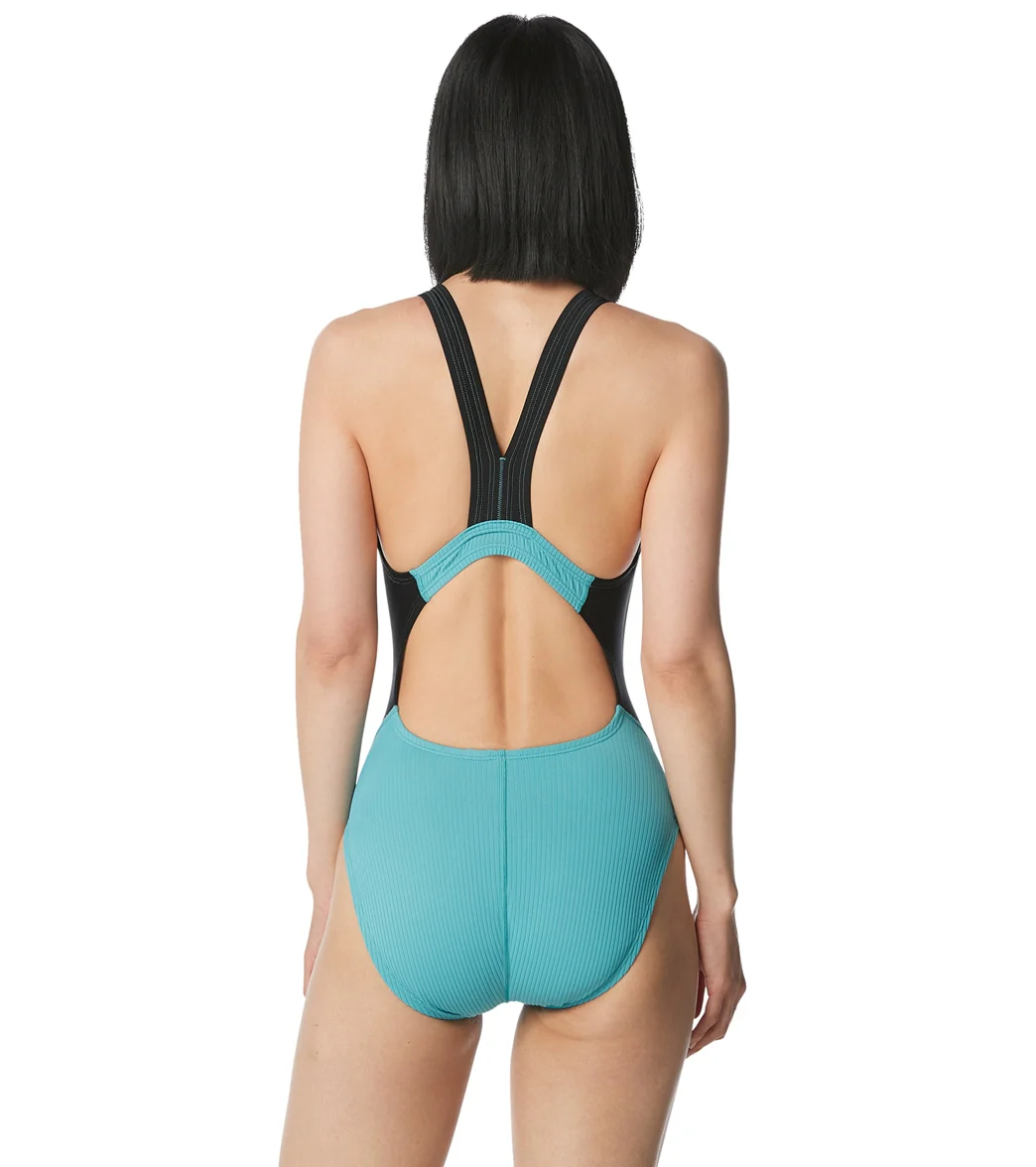 Speedo Women's Rib Quantum Splice One Piece Swimsuit - Image 3