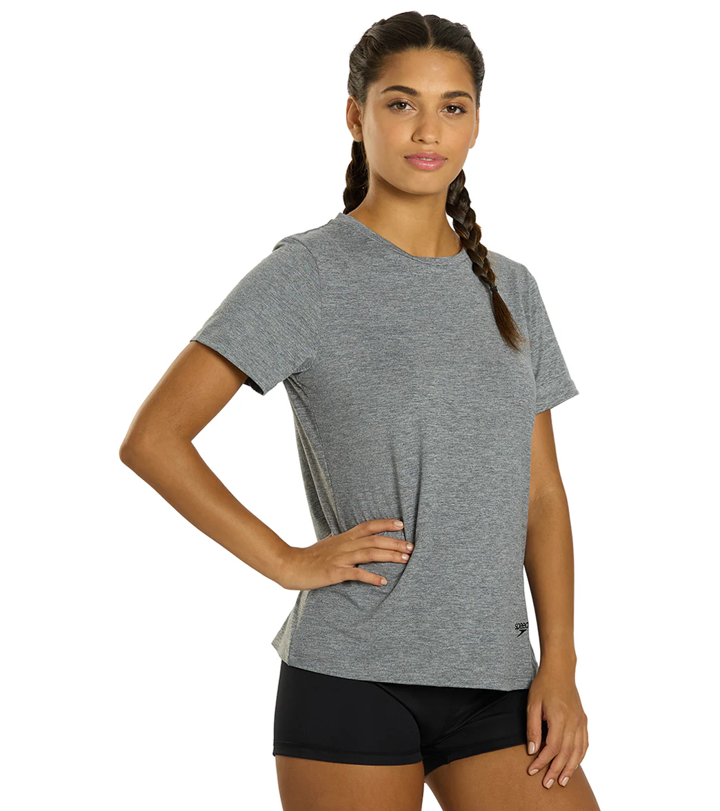 Speedo Women's Short Sleeve Crew Neck T-Shirt - Image 37