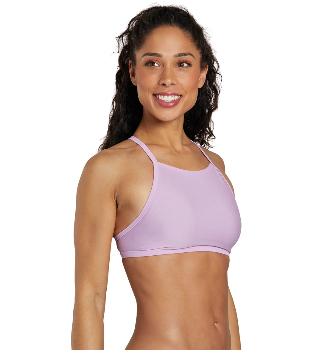 Speedo Women's Solid Double Lace Back Bikini Top - Image 2