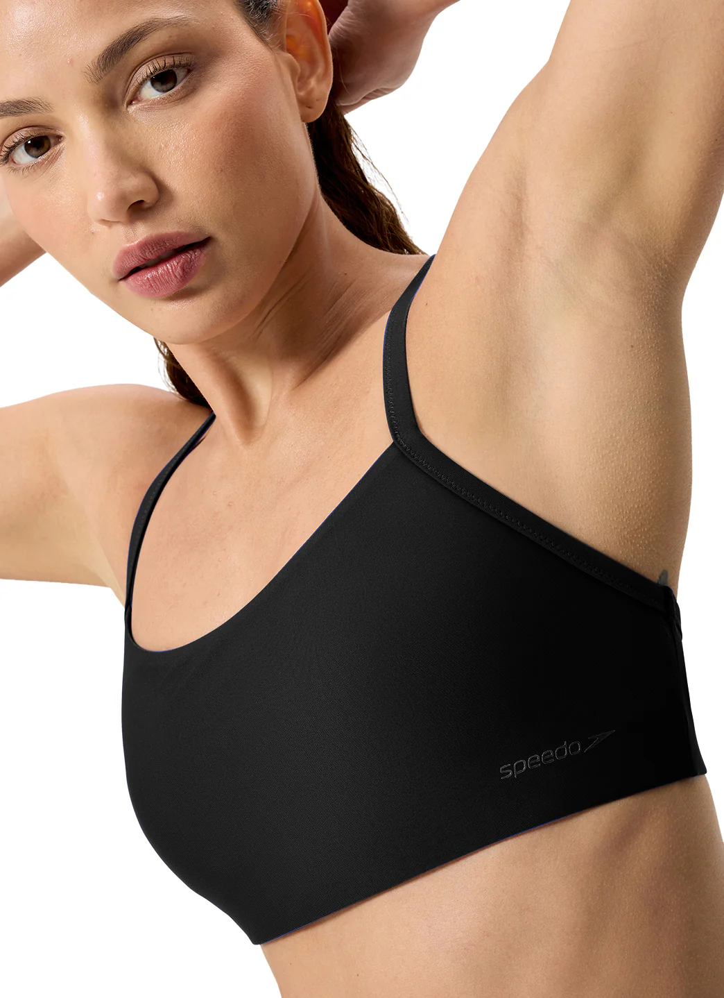 Speedo Women's Solid Racerback Bikini Top - Image 12