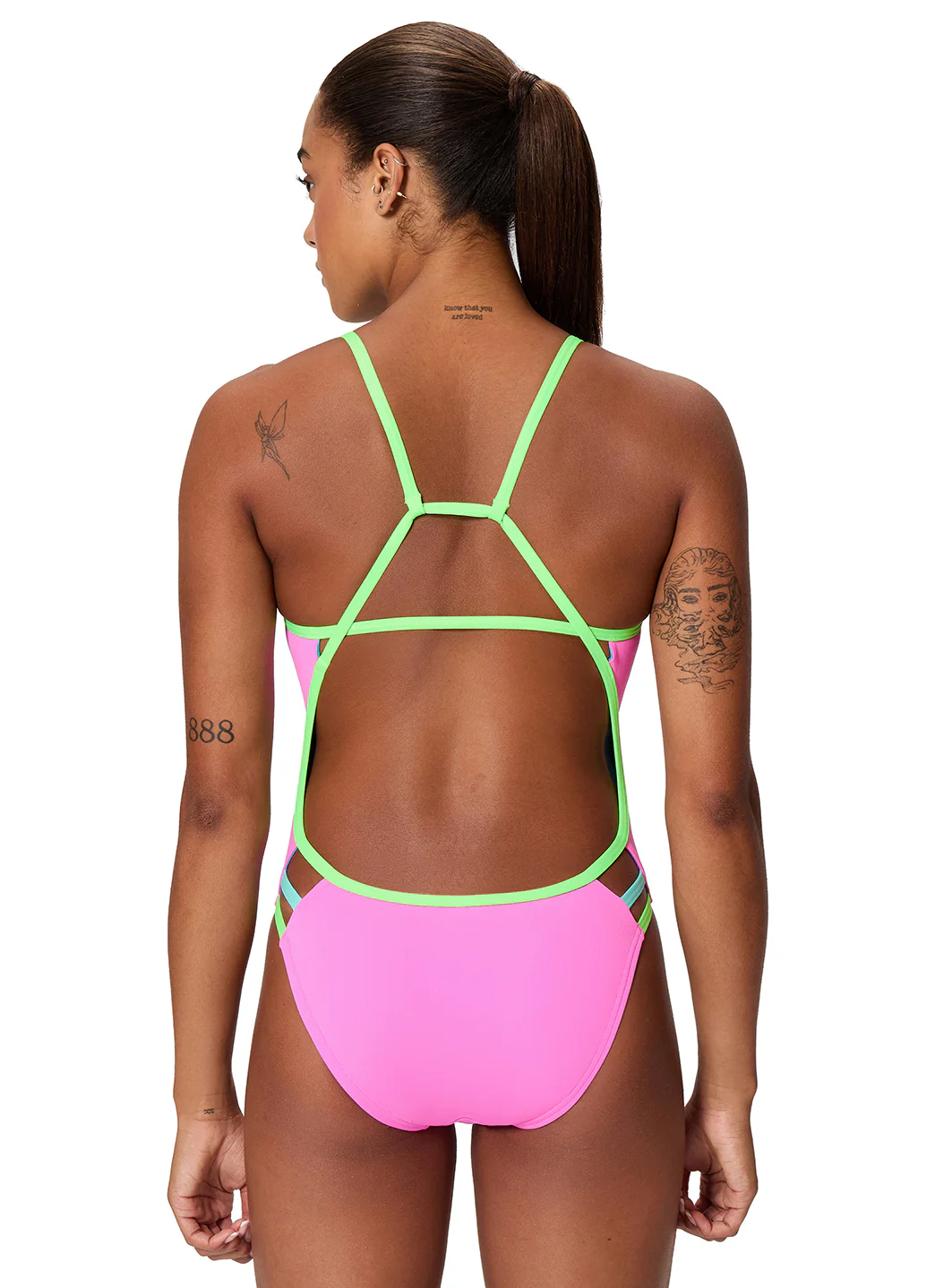 Speedo Women's Solid Tri Back One Piece Swimsuit - Image 26