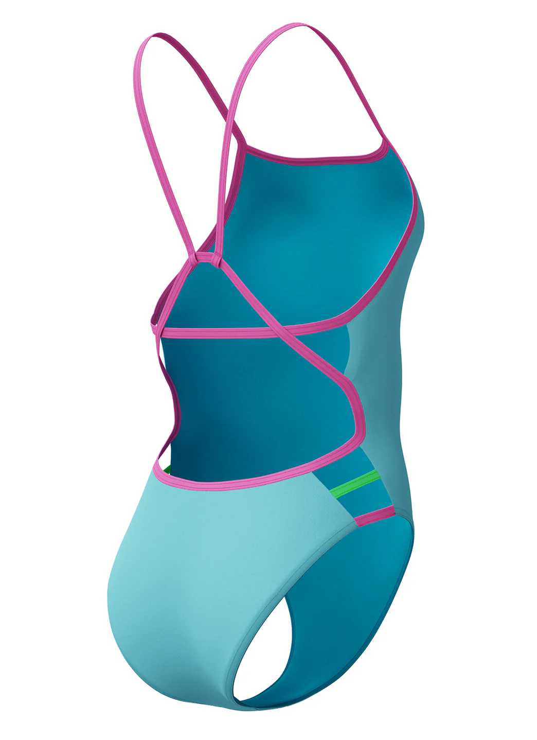Speedo Women's Solid Tri Back One Piece Swimsuit - Image 46
