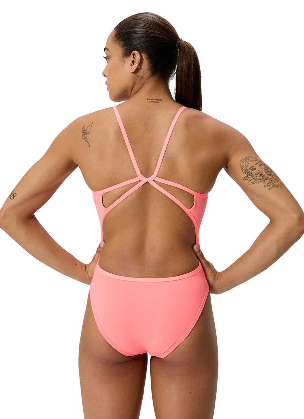Speedo Women's Solid Web Back One Piece Swimsuit - Image 12