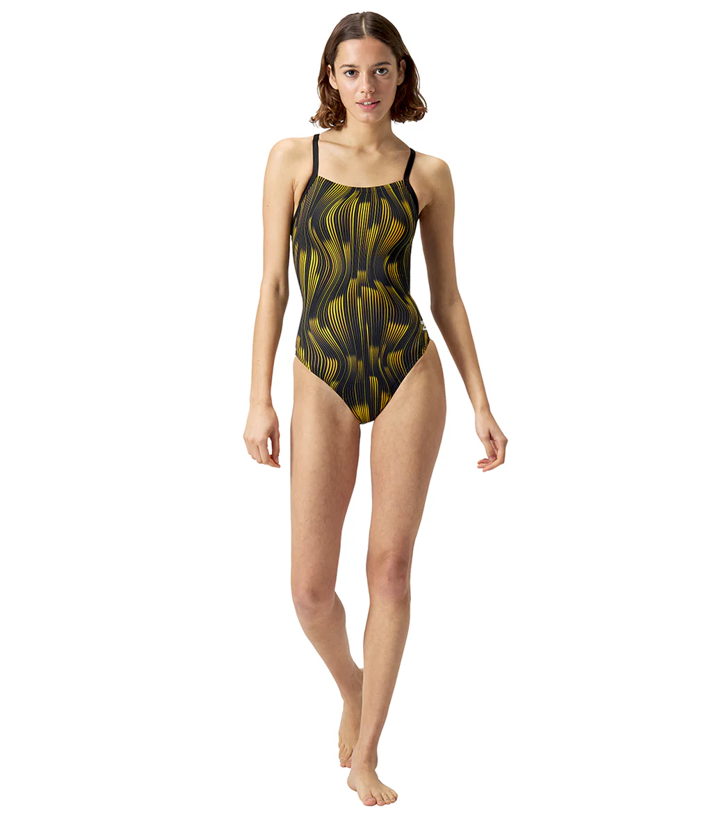 Speedo Women's Space Train Flyback One Piece Swimsuit - Image 70