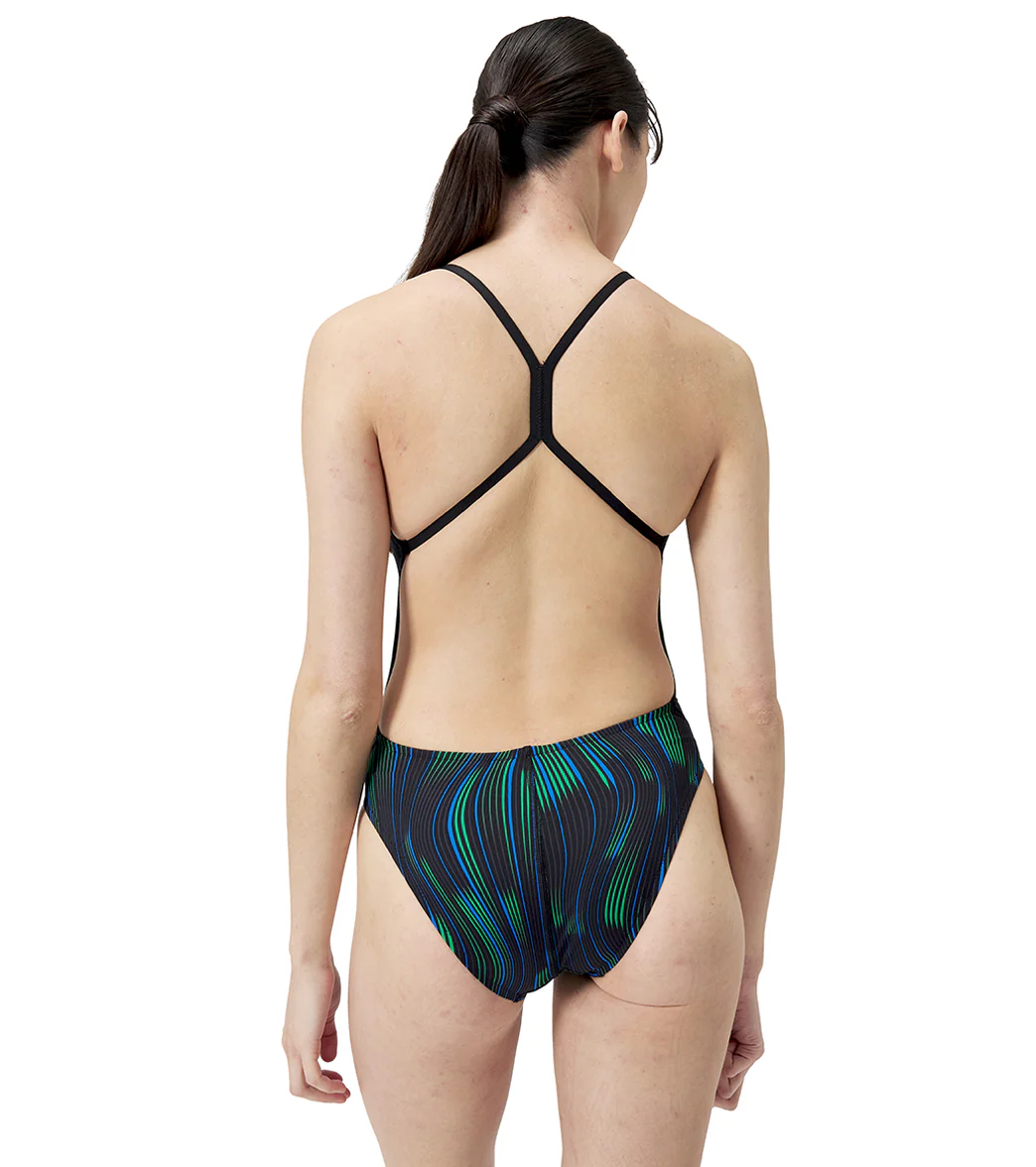 Speedo Women's Space Train One Back One Piece Swimsuit - Image 13
