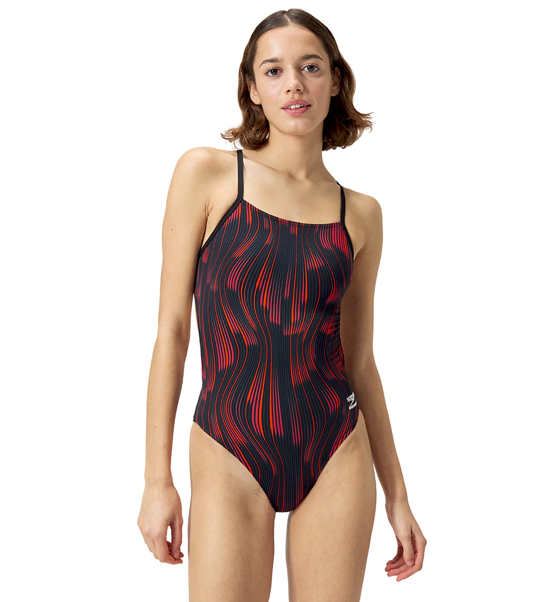 Speedo Women's Space Train One Back One Piece Swimsuit - Image 49