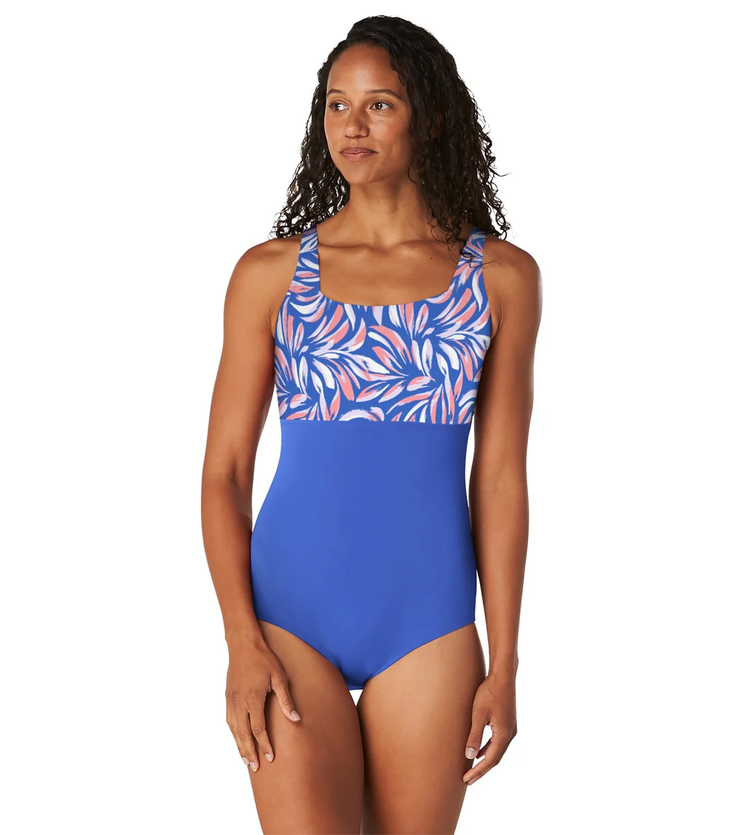 Speedo Women's Square Neck One Piece Swimsuit - Image 11