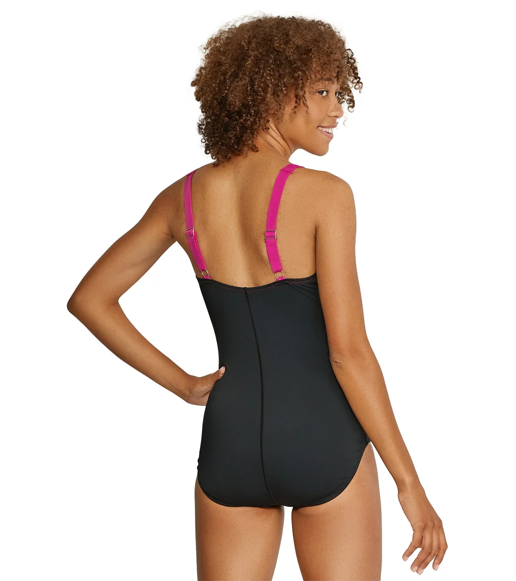 Speedo Women's Square Neck One Piece Swimsuit - Image 3