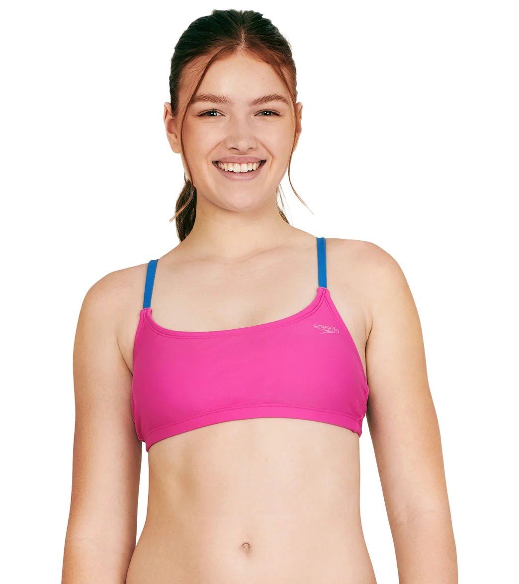 Speedo Women's Strappy Scoopneck Bikini Top - Image 13