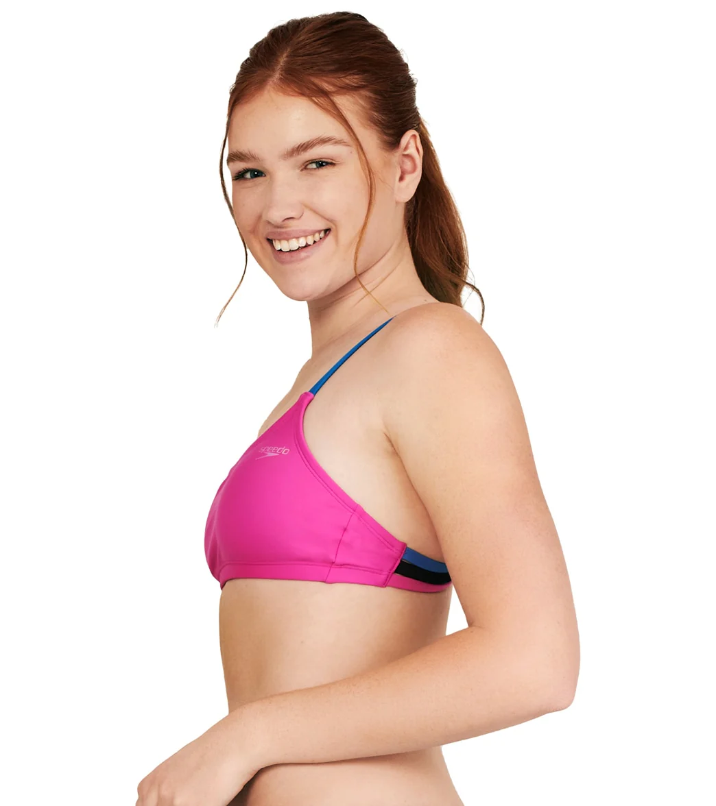 Speedo Women's Strappy Scoopneck Bikini Top - Image 14