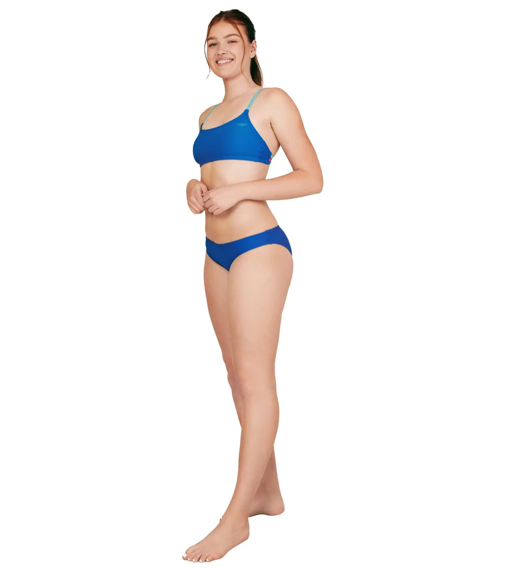 Speedo Women's Strappy Scoopneck Bikini Top - Image 9
