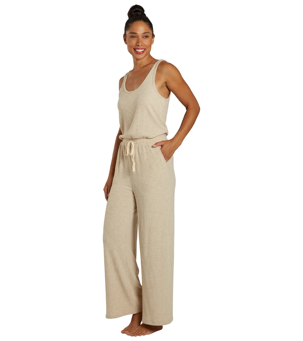 Spiritual Gangster Ballet Rib Wide Leg Perfect Jumpsuit - Image 4