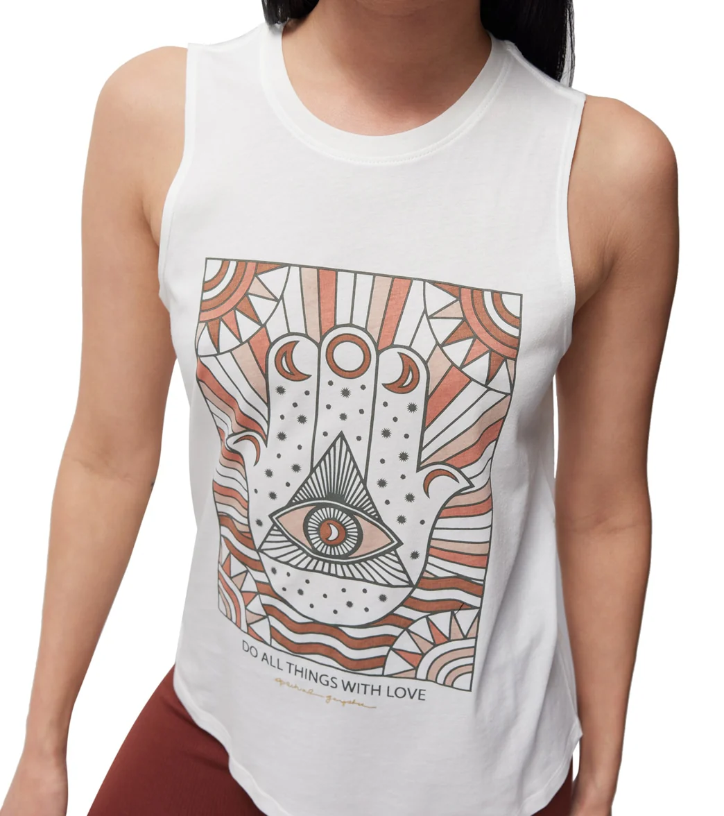 Spiritual Gangster Do All Things With Love Muscle Tank - Image 4