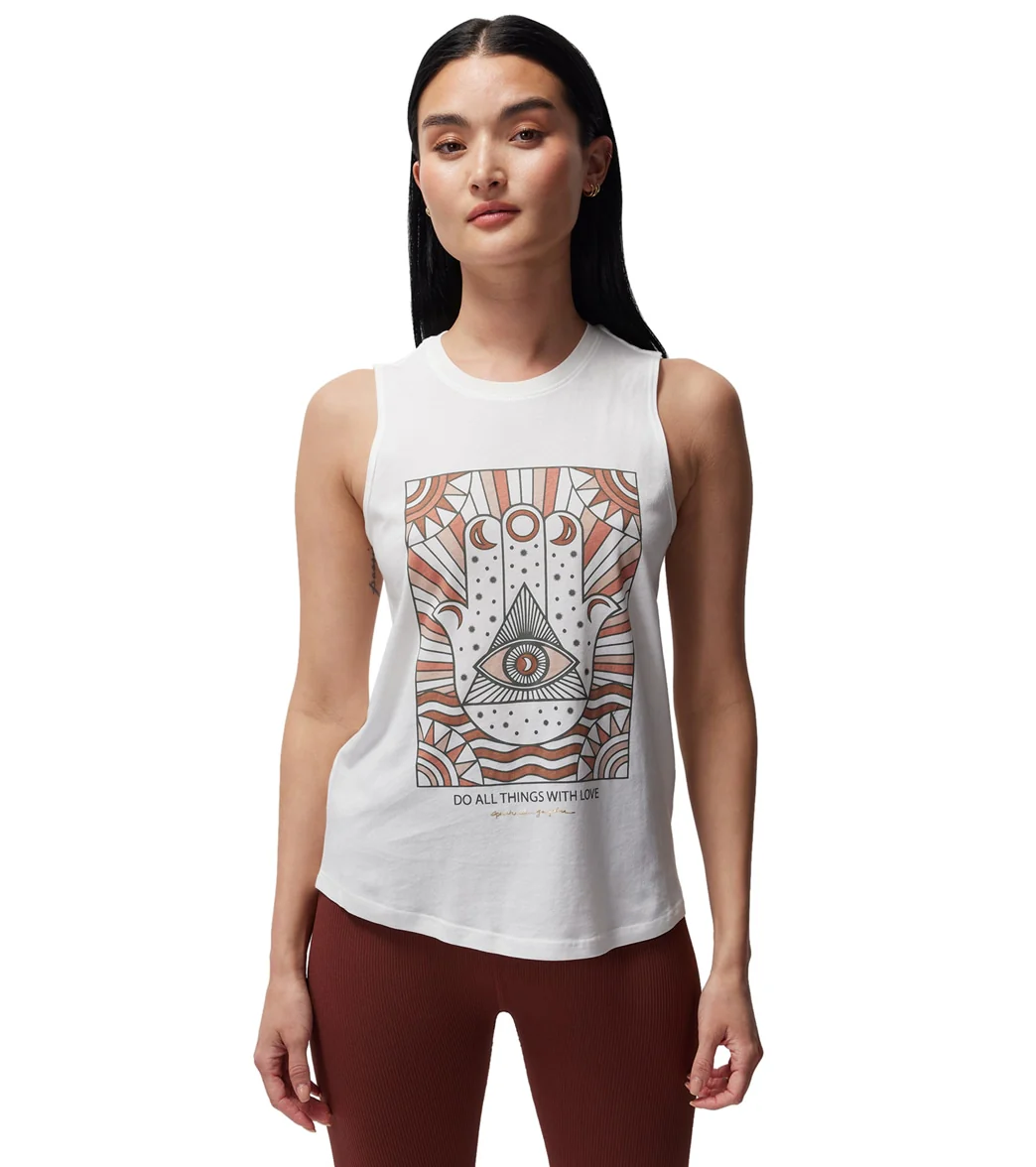 Spiritual Gangster Do All Things With Love Muscle Tank - Image 7