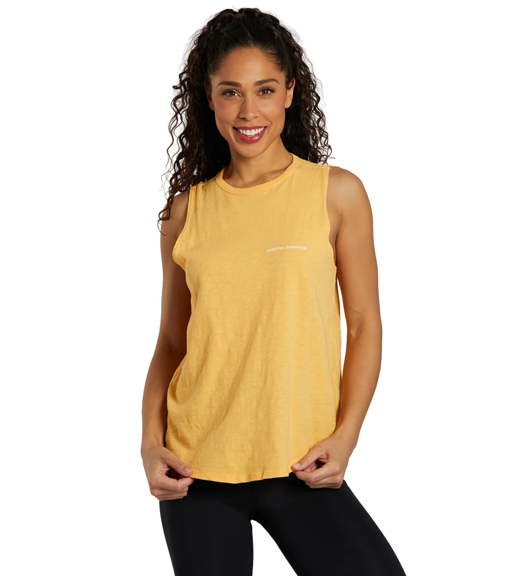 Spiritual Gangster Double Twist Tank