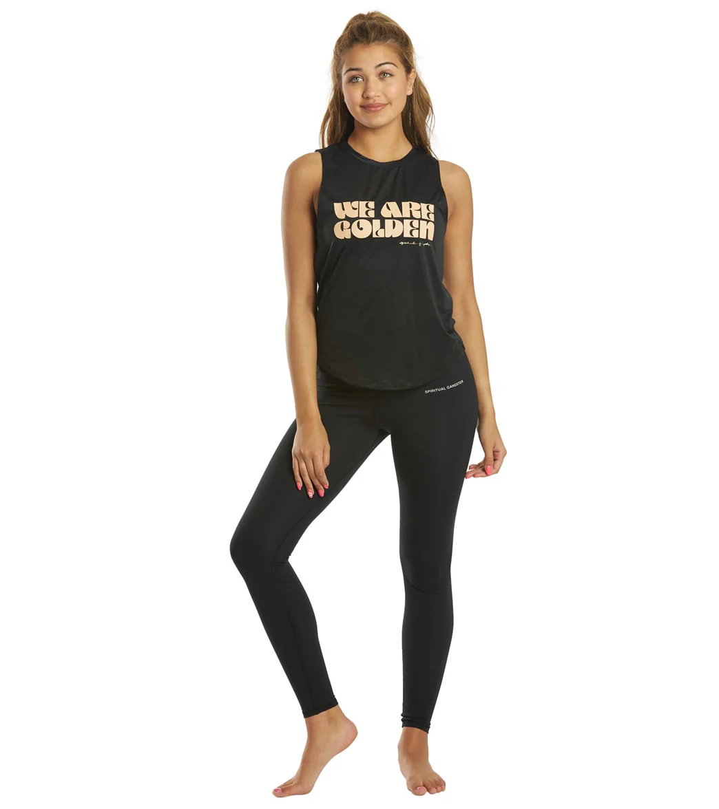 Spiritual Gangster Golden Active Muscle Tank - Image 4