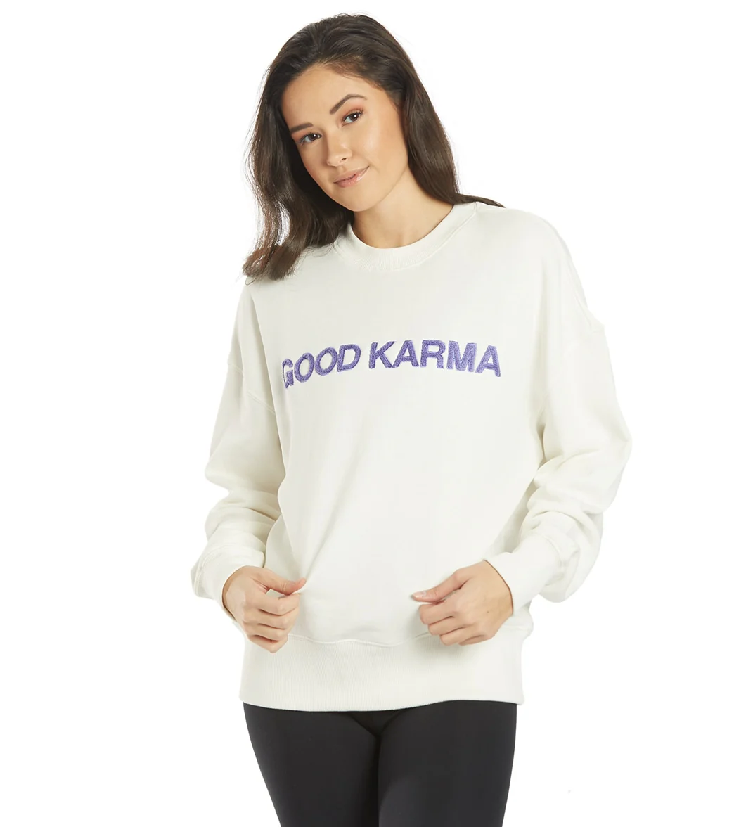 Spiritual Gangster Good Karma Relaxed Crewneck Pullover - Image 8