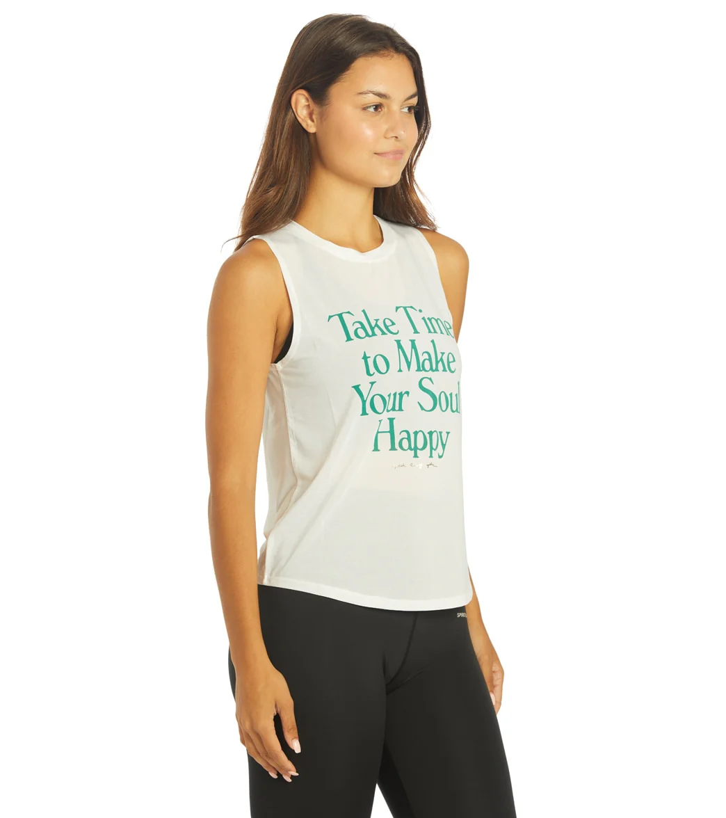 Spiritual Gangster Happy Active Muscle Tank - Image 2