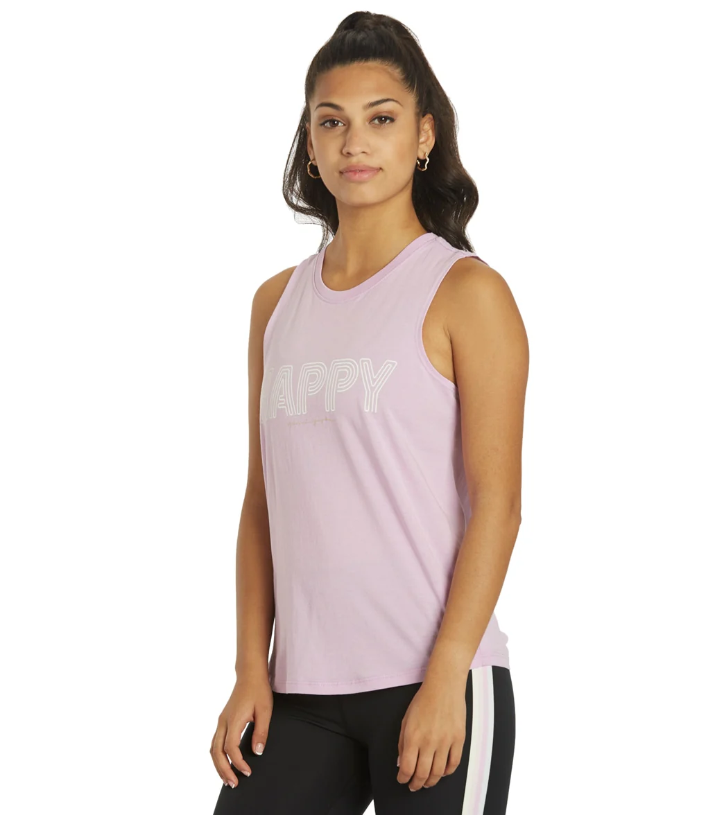 Spiritual Gangster Happy Muscle Tank - Image 5