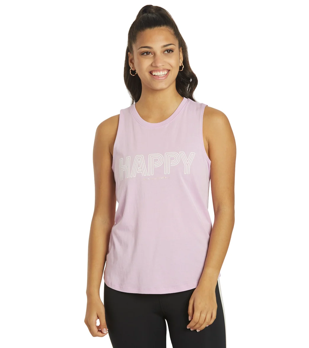 Spiritual Gangster Happy Muscle Tank - Image 7