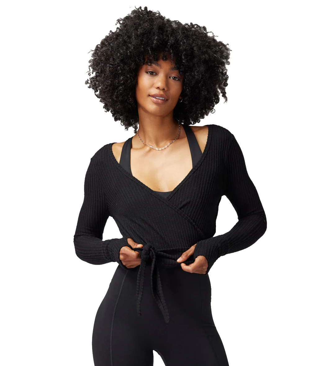 Spiritual Gangster Harmony Rib Wrap Sweater - Image 8