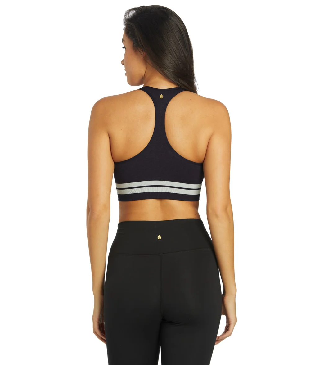 Spiritual Gangster High Neck Heathered Seamless Bra - Image 3