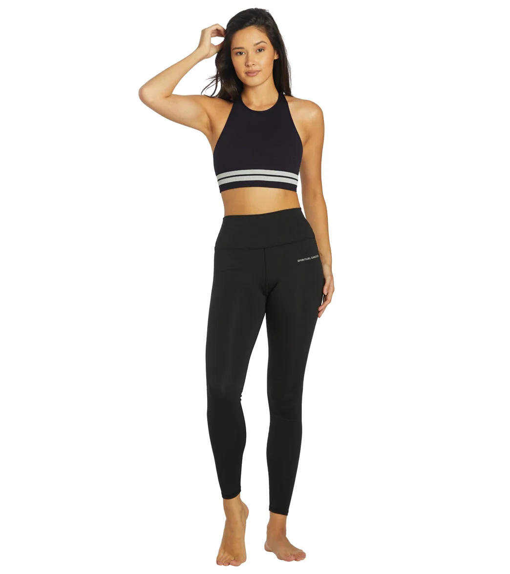 Spiritual Gangster High Neck Heathered Seamless Bra - Image 4