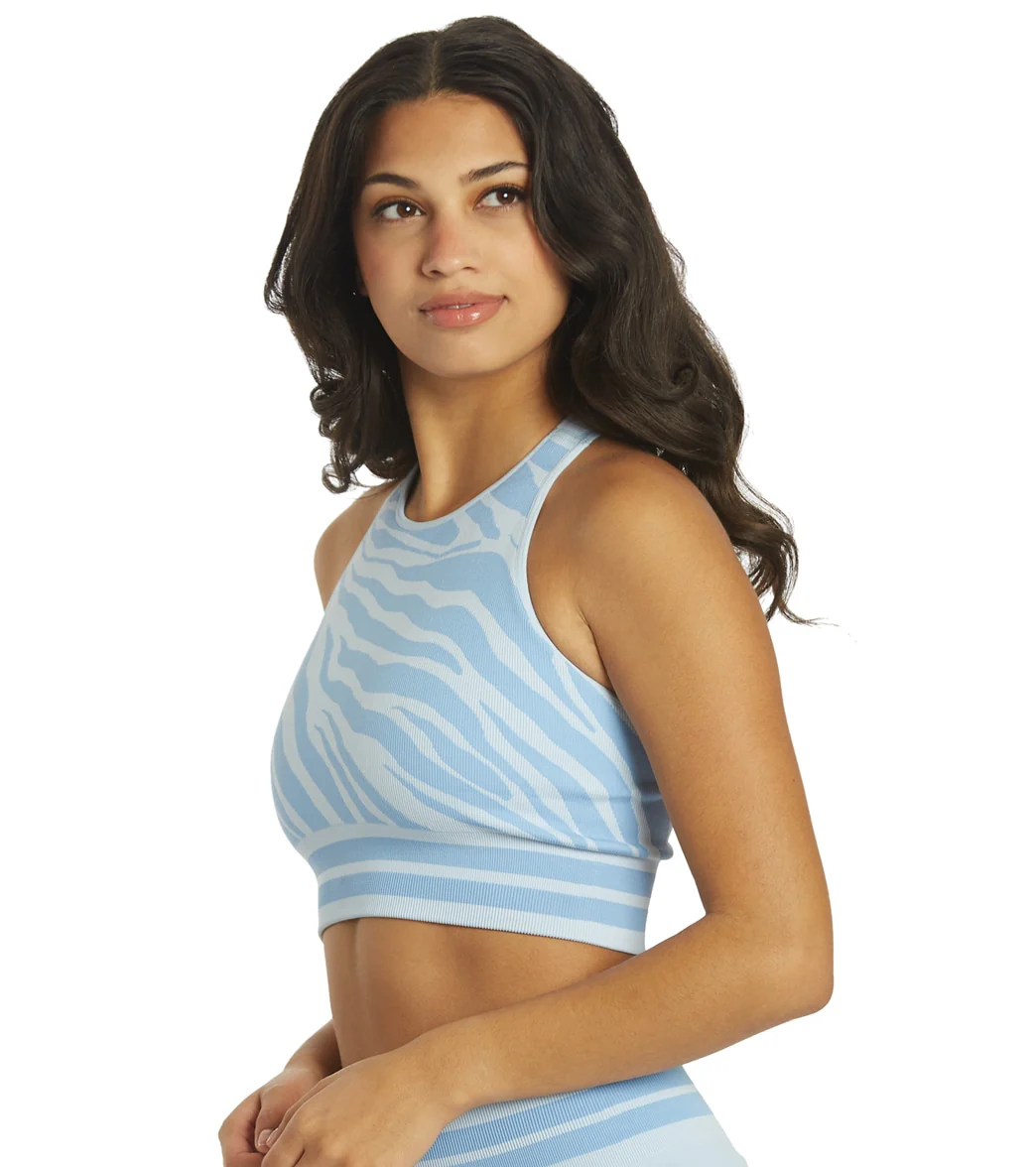 Spiritual Gangster High Neck Jacquard Bra - Image 5