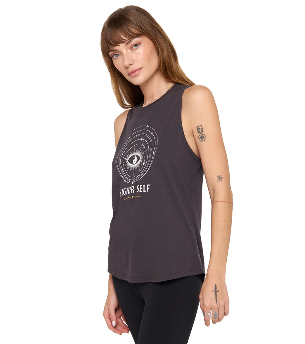 Spiritual Gangster Higher Self Jade Muscle Tank - Image 2