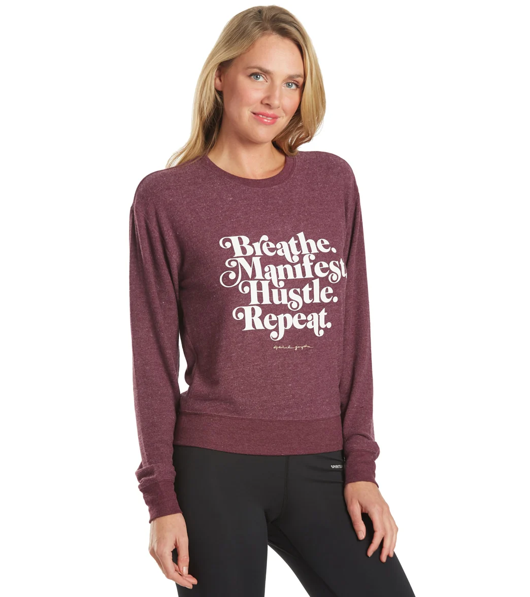 Spiritual Gangster Hustle Crew Neck Savasana Pullover - Image 2