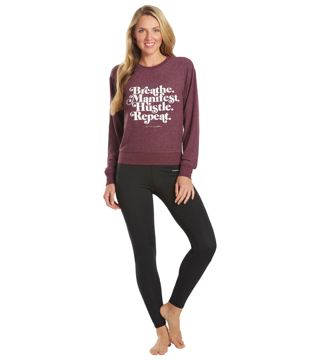 Spiritual Gangster Hustle Crew Neck Savasana Pullover - Image 4