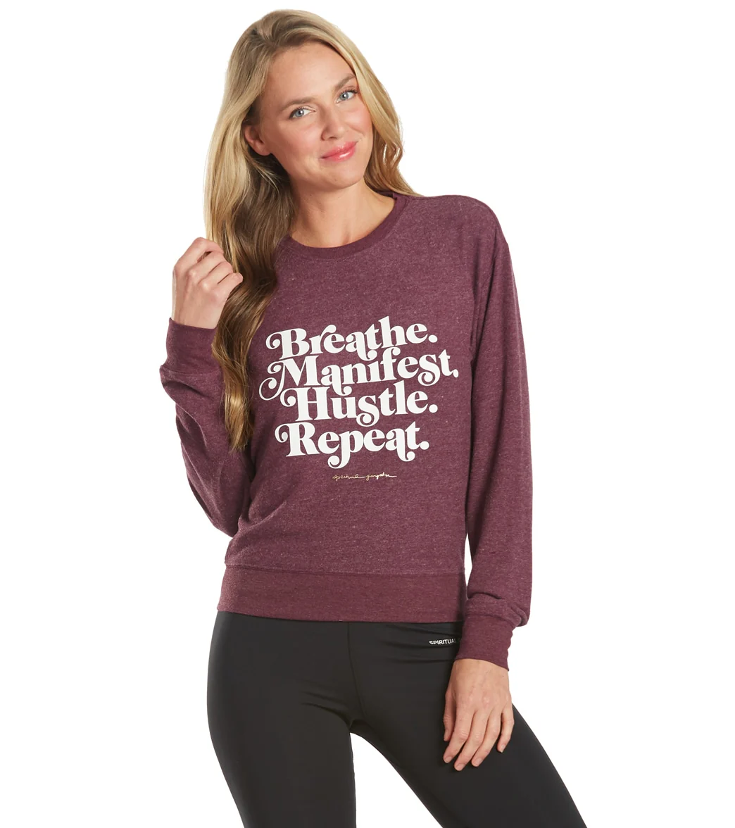 Spiritual Gangster Hustle Crew Neck Savasana Pullover - Image 8