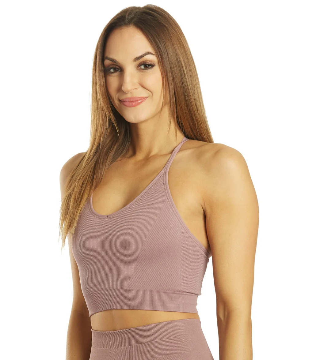 Spiritual Gangster Icon T-Back Sports Bra - Image 5