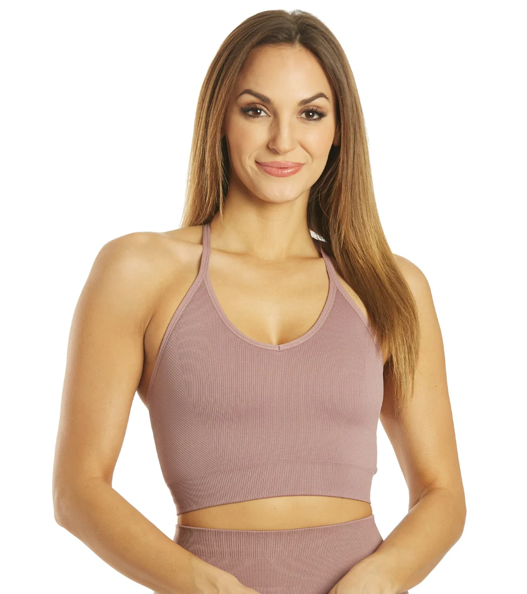 Spiritual Gangster Icon T-Back Sports Bra - Image 7