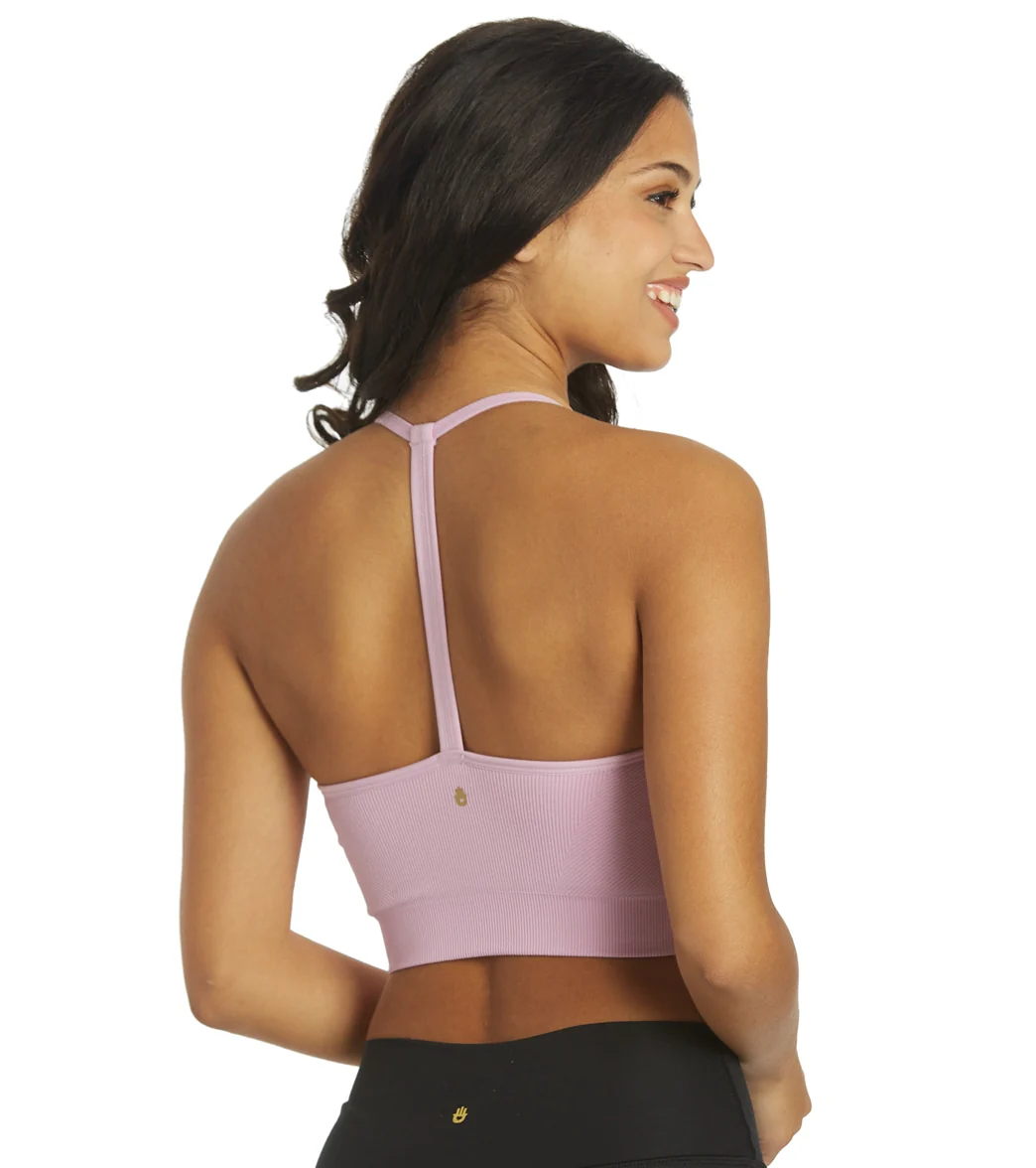 Spiritual Gangster Icon T-Back Sports Bra - Image 10