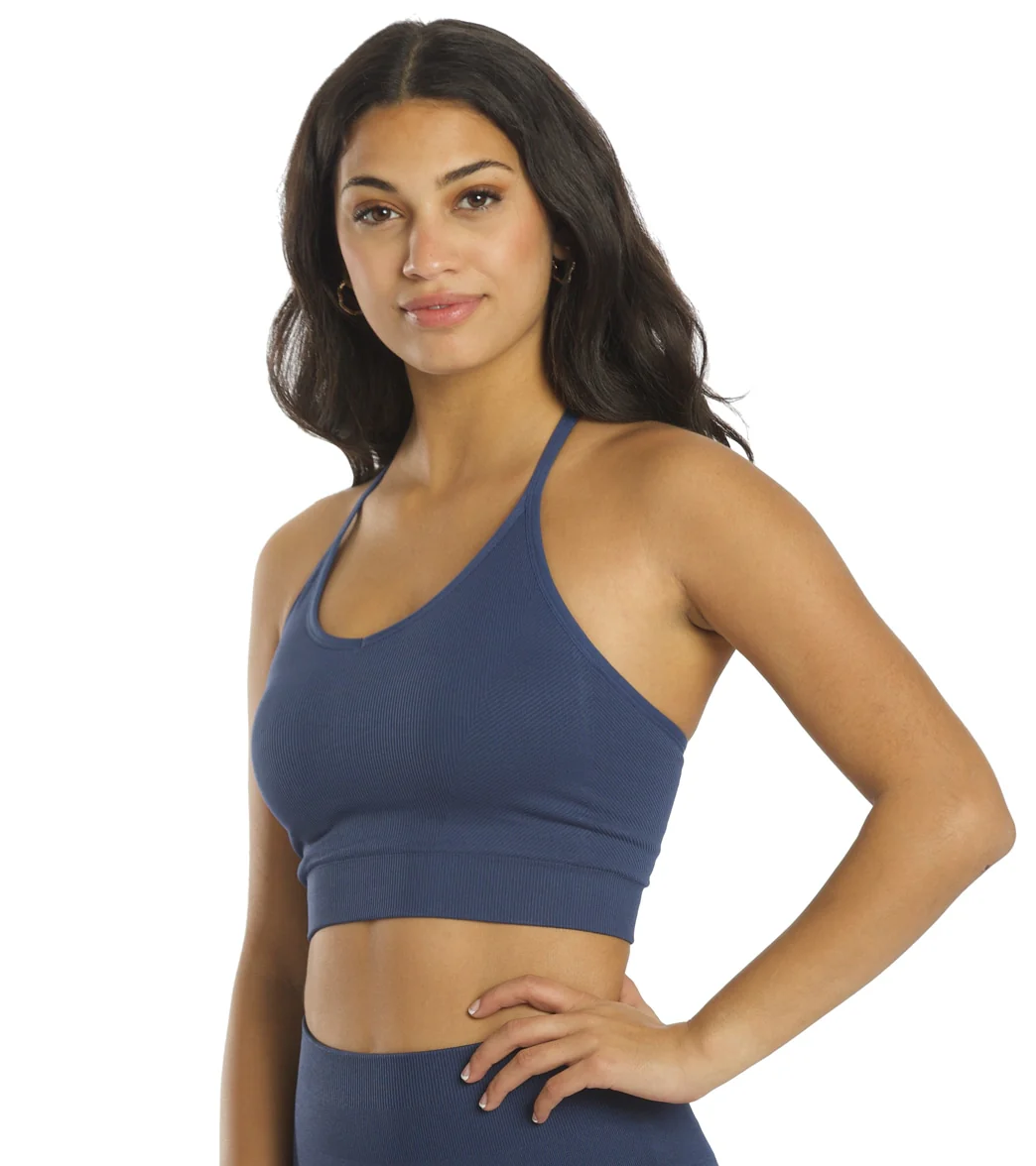 Spiritual Gangster Icon T-Back Sports Bra - Image 5