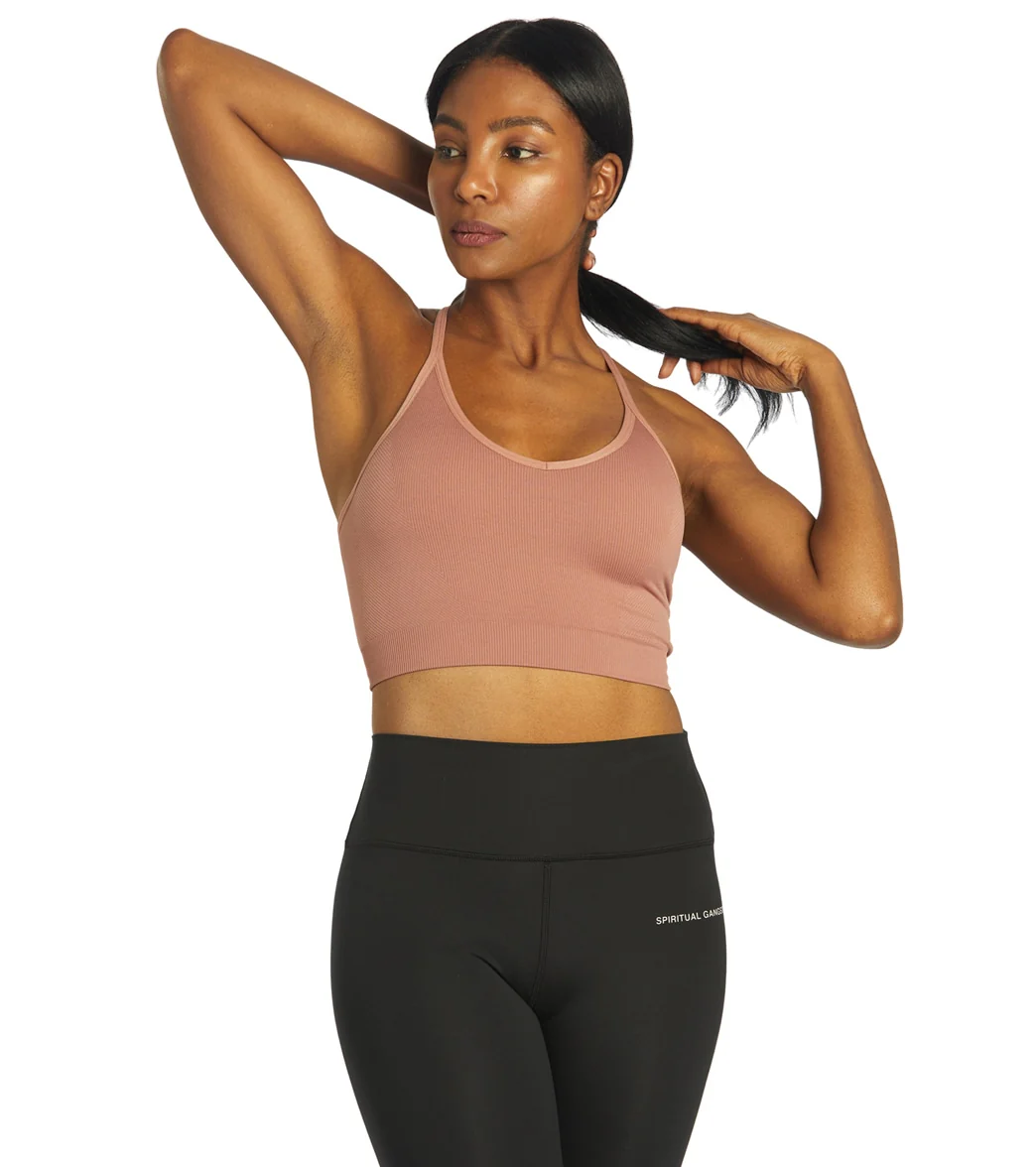 Spiritual Gangster Icon T-Back Sports Bra - Image 15