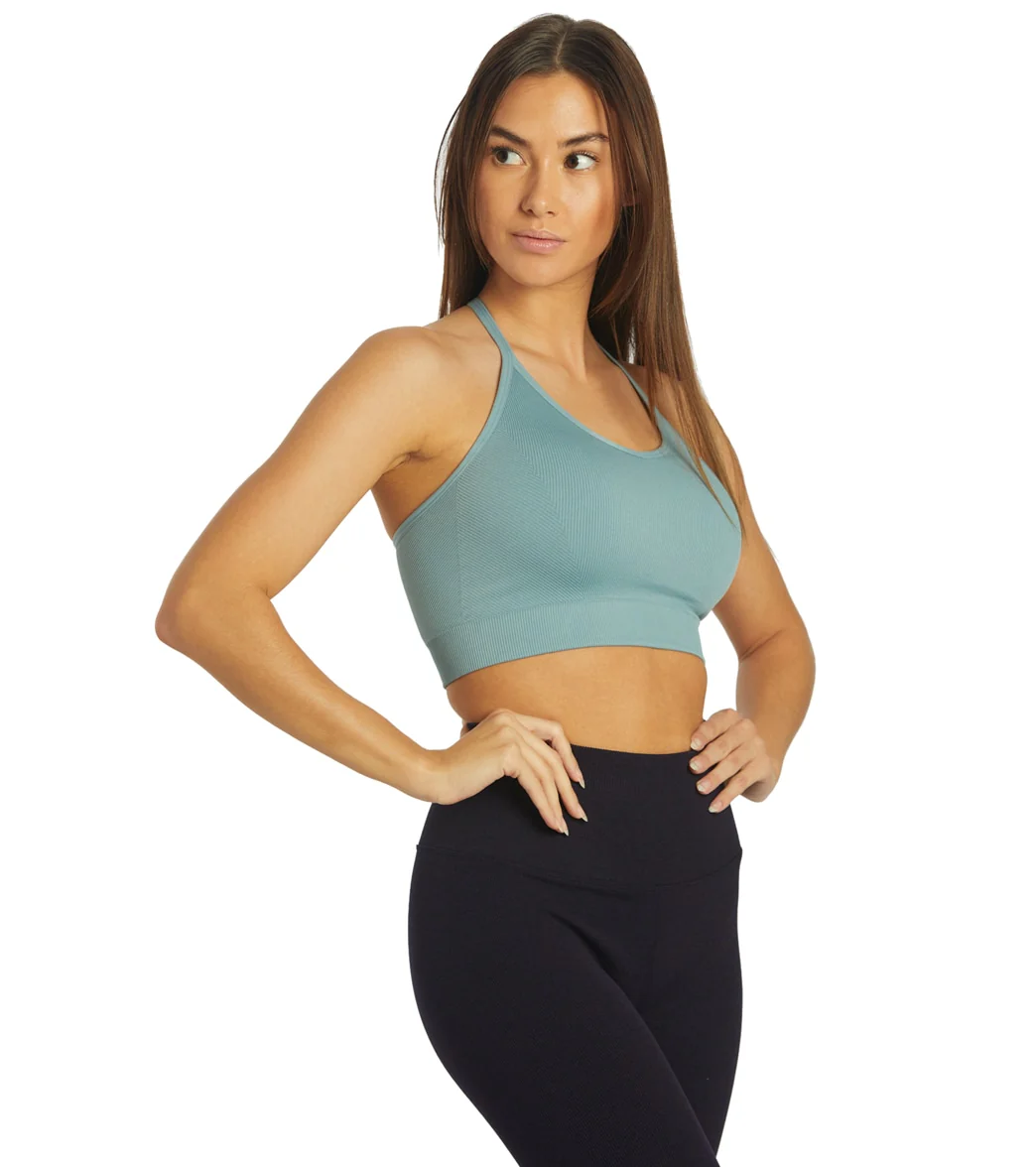 Spiritual Gangster Icon T-Back Sports Bra - Image 2