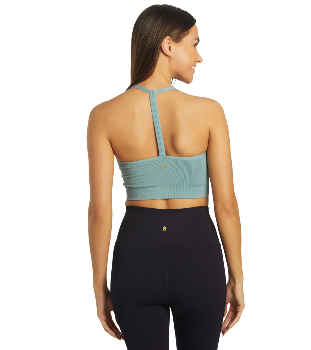 Spiritual Gangster Icon T-Back Sports Bra - Image 3