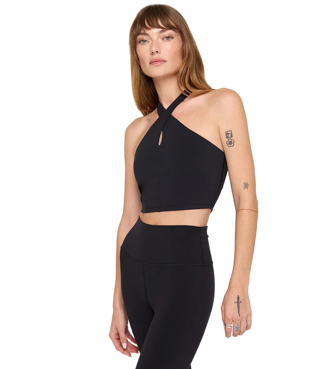 Spiritual Gangster Jules Cross Neck Crop Tank - Image 2