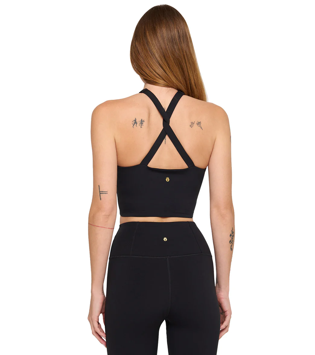 Spiritual Gangster Jules Cross Neck Crop Tank - Image 3