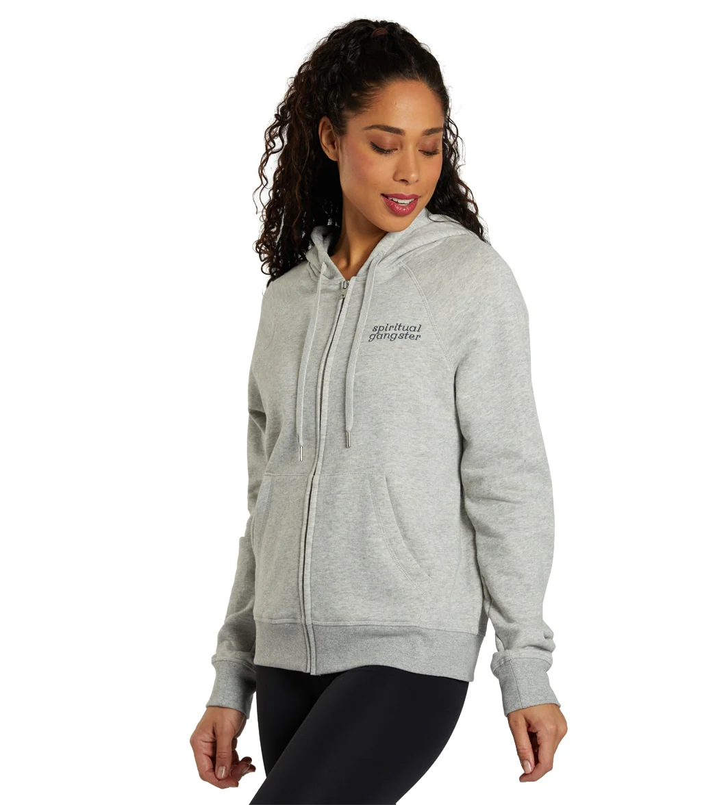 Spiritual Gangster Just Be Raglan Zip Hoodie - Image 4
