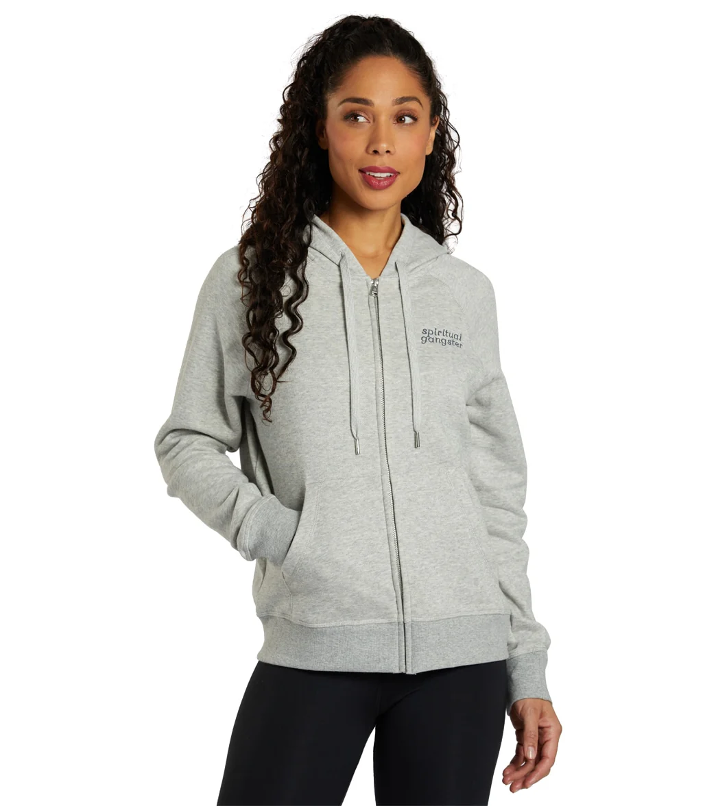 Spiritual Gangster Just Be Raglan Zip Hoodie - Image 7