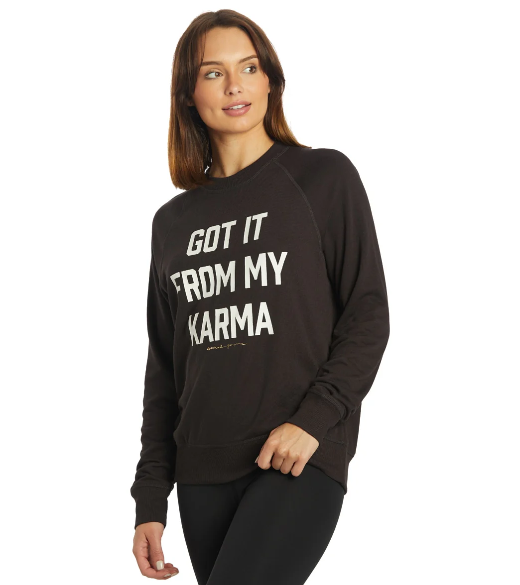 Spiritual Gangster Karma Old School Vintage Terry Pullover - Image 5