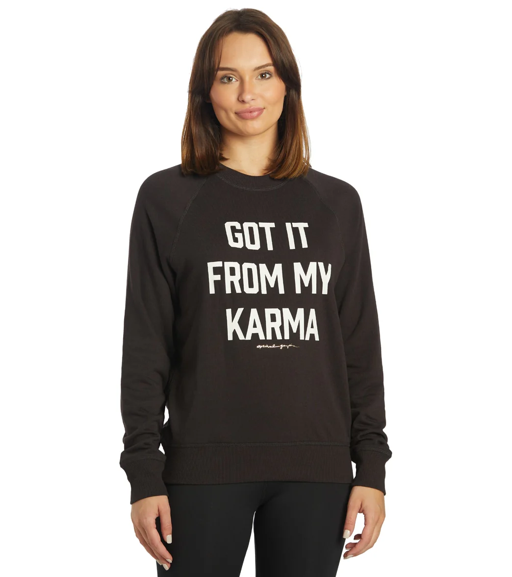 Spiritual Gangster Karma Old School Vintage Terry Pullover - Image 8