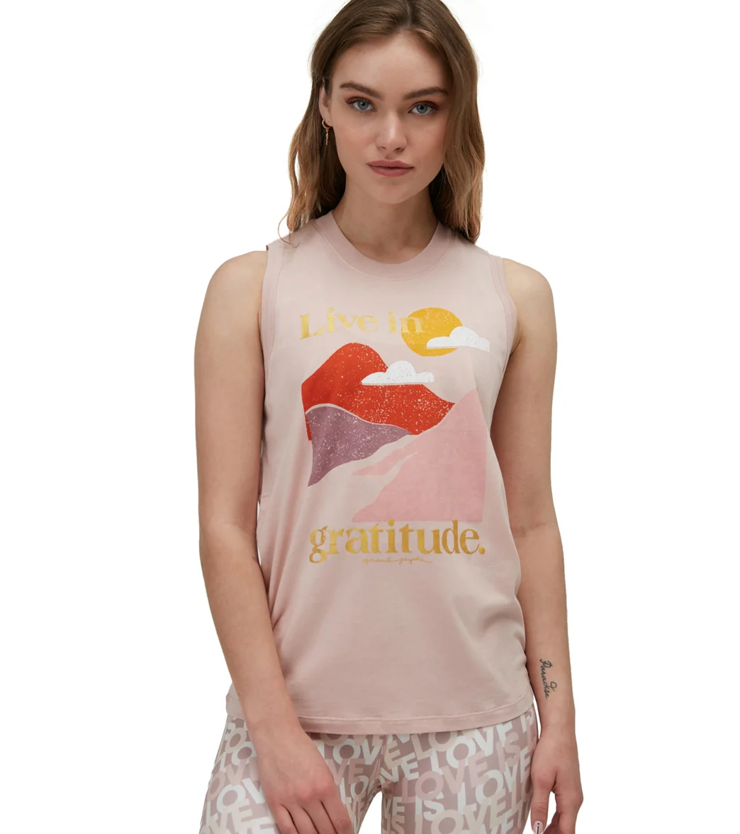 Spiritual Gangster Live In Gratitude Essential Tank