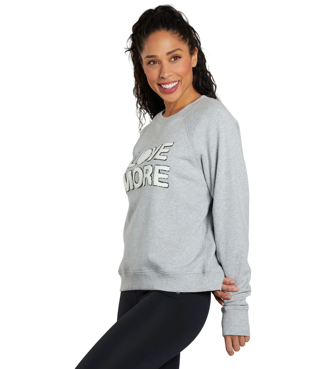 Spiritual Gangster Love More Bridget Raglan Pullover - Image 4