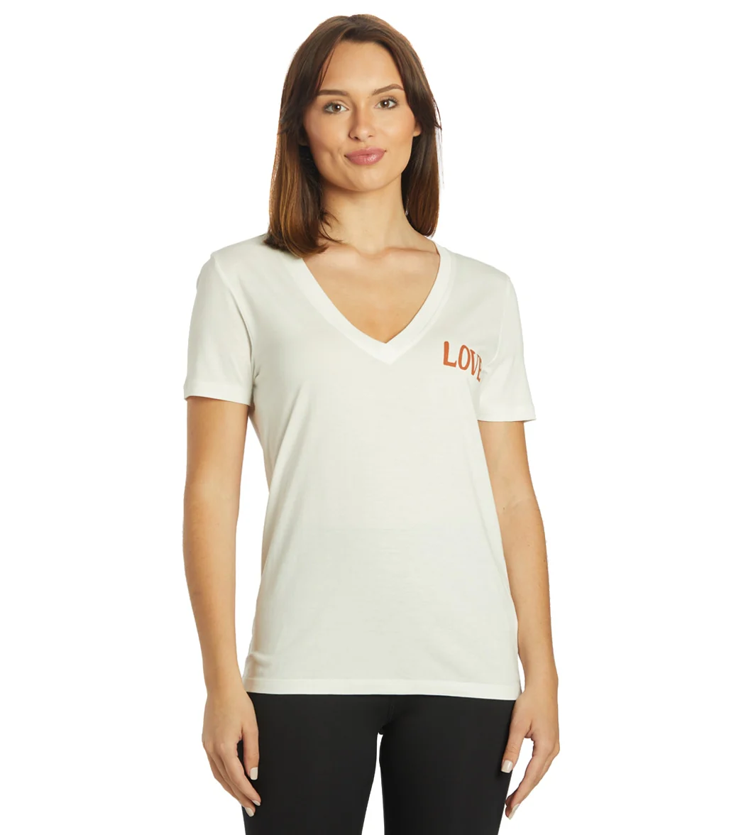 Spiritual Gangster Love V Neck Tee - Image 8